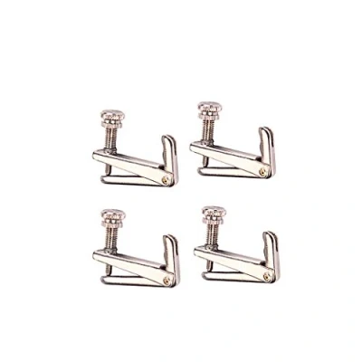 Abbildung von Alnicov 4St. / Set Violin String Tuner Feinstimmer Einsteller Ersatzteile für 3/4 4/4 Violine Silber