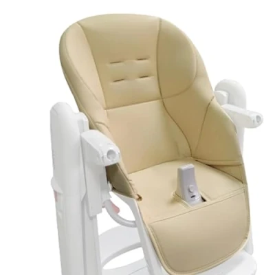 Abbildung von Baby Hochstuhl Kissenbezug Sitzauflage PU Leder Bezug Esszimmerstuhl Sitzkissen Universeller High Chair Ersatzbezug Für Peg Perego Tatamia