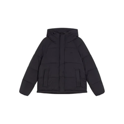 Abbildung von Dockers Women&#039;s HD Matte Soft Nylon Bubble Puffer Jacket, Black, L