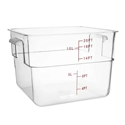 Abbildung von Hygiplas Polycarbonat Quadratischer Vorratsbehälter 10Ltr