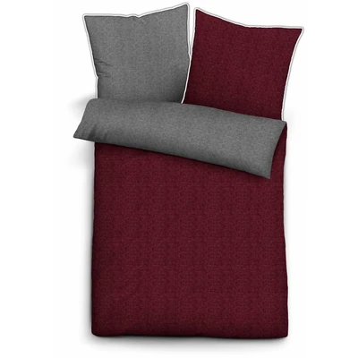 Abbildung von Biberna Wendebettwäsche &quot;Tillmann in Gr. 135x200 oder 155x220 cm&quot;, (2 tlg.), Flanell kuschelig warm im Winter, gestreifte Bettwäsche mit Wendeoptik