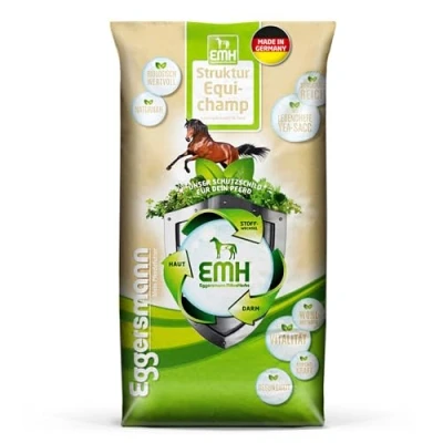 Abbildung von Eggersmann EMH Struktur Equichamp Pferdemüsli mit Lebendhefe Yea Sacc 1026 Unterstützt Gewichtszunahme 20 kg Sack