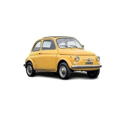 Abbildung von Italeri 4715 1:12 FIAT 500 F Upgraded Edition Modellbau, Bausatz, Standmodellbau, Basteln, Hobby, Kleben, Plastikbausatz, detailgetreu, Unlackiert, Yellow