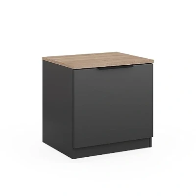 Abbildung von Vicco Nachtschrank Betti, Anthrazit/Eiche, 50 x cm
