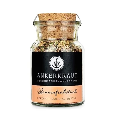 Abbildung von Ankerkraut Bauernfrühstück Gewürz, 90g im Korkenglas, Zubereitung für Kartoffeln, Deftige Mahlzeit Einfach Zubereiten, Zuckerfrei und frei von Zusatzstoffen