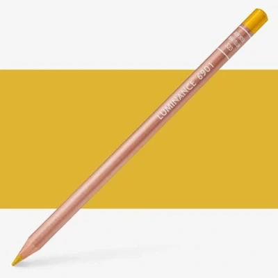 Abbildung von Caran D&#039;ache Luminance Colour Pencil Artist Farbstifte Bleistift/ 3 Stück/Pack Farbe: 523 Indian Yellow (6901.523)