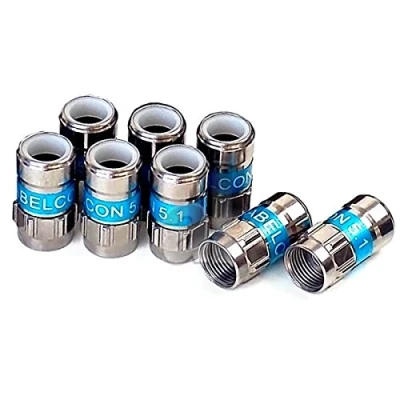 Abbildung von 8 Stück Cabelcon F 56 5.1 Self Install Kompressionsstecker blau RG6 / 7 mm NiTin