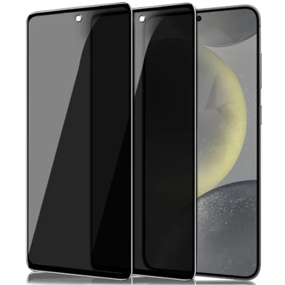 Abbildung von IBETEK Schutzfolie für Samsung Galaxy S24 5G Sichtschutz, [2 Stück] Anti Spy Sichtschutz Panzerglasfolie Tempered Glass 9H Härte Gehärtetem Glas Dunkel Folie Blickschutzfolie Displayschutzfolie