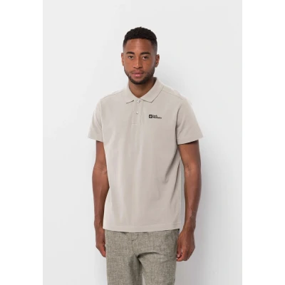 Abbildung von Jack Wolfskin Essential Poloshirt, Herren, Größe: Small, Sea shell