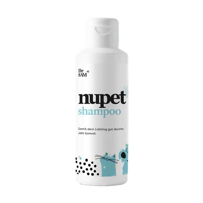 Abbildung von Dr. SAM nupet Shampoo Fell und Hautshampoo mit Geraniol für Hunde Katzen