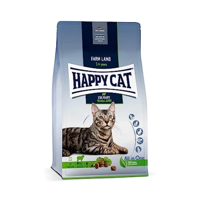 Abbildung von Happy Cat 70547 Culinary Adult Weide Lamm Katzen Trockenfutter für ausgewachsene und Kater 300 g Inhalt