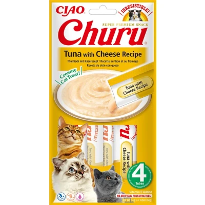 Abbildung von Inaba Churu Puree Katzensnack Thunfisch mit Käse