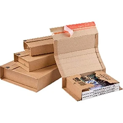 Abbildung von ColomPac Versandkarton 217x155x60mm selbstklebend braun