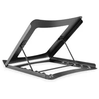Abbildung von DIGITUS Notebook Ständer Einstellbar in 5 Positionen Für 10 Zoll bis 15 Laptops Robuster Stahl Schwarz
