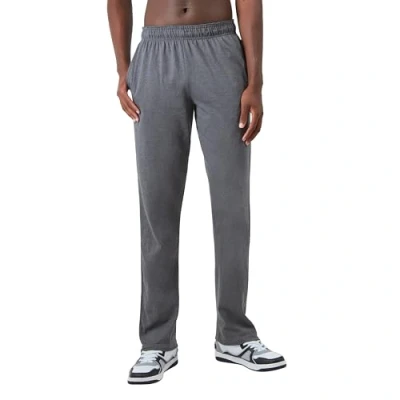 Abbildung von Champion Herren, Lightweight Open Hem Lounge for Men, Jersey Pants (Reg. Or Big &amp; Tall) Trainingshose, Granite Heather C Patch Logo, X Large Hoch