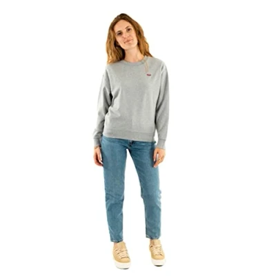 Abbildung von Levi&#039;s Standard CREW Sweatshirt, Damen, Größe: Small, Starstruck heather grey