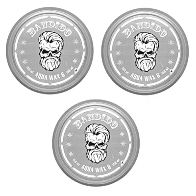 Abbildung von Bandido Aqua Hair Wax Nr.6 Haarwachs Haar Styling Wachs Herren Haargel 150ml Gel (3x 150ml, Nr.6)