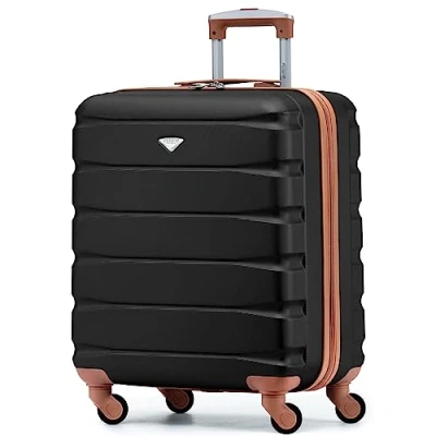 Abbildung von Flight Knight Leichte 4 Rad ABS Hartschalenkoffer, Handgepack, zugelassen fur Fluggesellschaften, einschließlich British Airways, und maximale große easyJet, Handgepacktasche 56x45x25 cm
