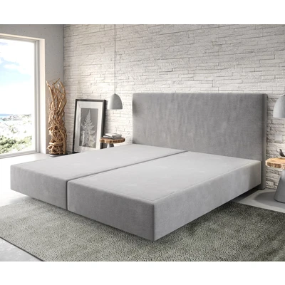 Abbildung von Boxspringgestell Dream Well Mikrofaser Grau 200x200 cm