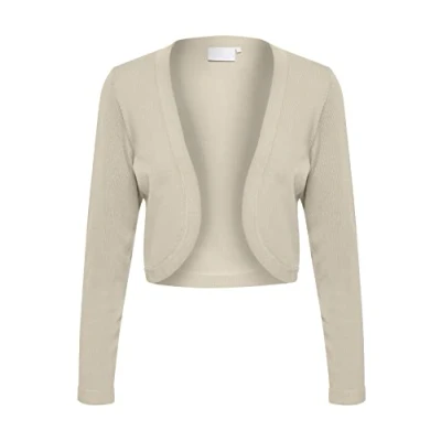 Abbildung von Kaffe Astrid Bolero Strickjacke, Damen, Größe: XS, Cobblestone
