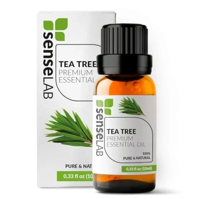 Abbildung von SenseLAB Ätherisches Teebaumöl 100% Reines, Natürliches, Für Die Therapeutische Anwendung Geeignetes Diffuser Und Luftbefeuchter Haar Hautpflegeöl Schutz In Der Natur (10 ml)