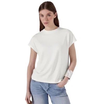 Abbildung von Street One Kuscheliges Tshirt basic, Damen, Größe: 38, Weiß