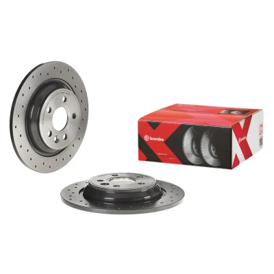 Abbildung von BREMBO 08.A537.1X Bremsscheibe 302 11 5 voll, gelocht beschichtet VOLVO: S60 II, S80 V60 I