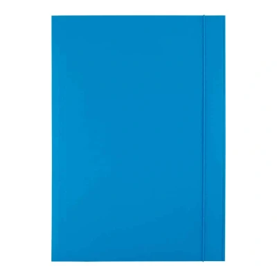 Abbildung von Elastic Folder 25 Stck. blau mit drei Laschen. 300g Karton