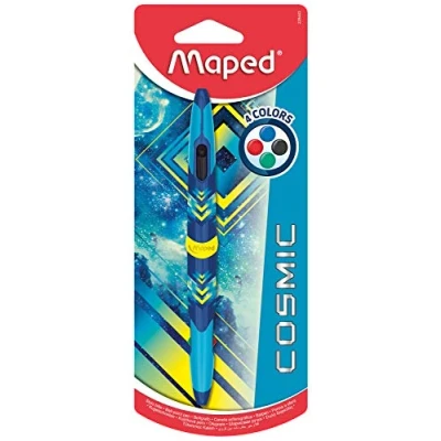 Abbildung von Maped Cosmic 229443 Doppelspitzenstift mit 4 Farben (blaues Design)