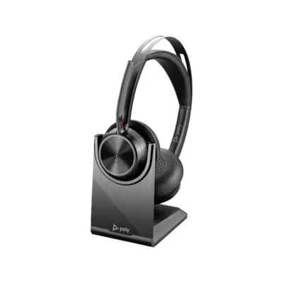 Abbildung von Poly Voyager Focus 2 UC Office Headset + Ladestation