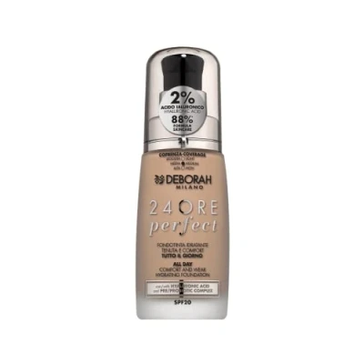 Abbildung von Deborah Milano Flüssige Grundierung 24 Stunden Perfect Feuchtigkeitsspendend SPF 20, N.2.1 Vanilla, 30,0 ml