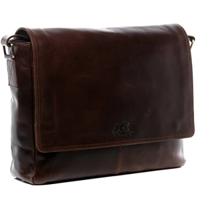 Abbildung von SID &amp; VAIN Messenger BAG Spencer 15&quot; Notebooktasche brauncognac, Herren, Größe: One Size, Braun cognac