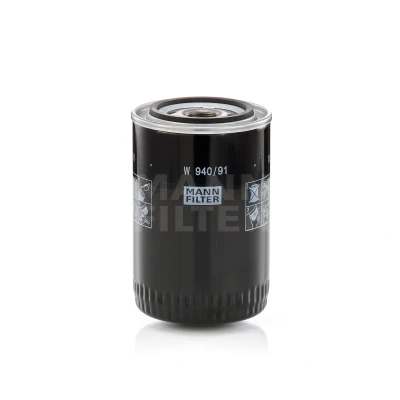 Abbildung von MANN FILTER W 940/91 Ölfilter M 24 X 1.5 6H mit einem Rücklaufsperrventil Anschraubfilter