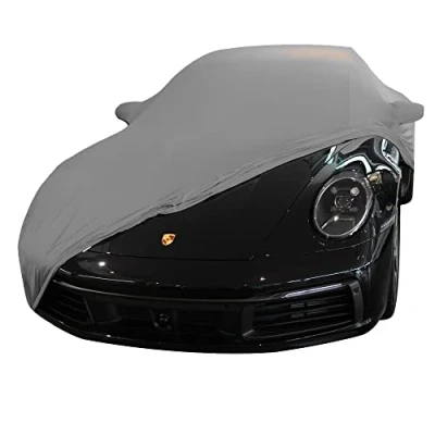 Abbildung von Star Cover Indoor Autoabdeckung kompatibel mit Porsche 911 (992) Turbo S Spiegeltaschen SUPER Soft Stretch