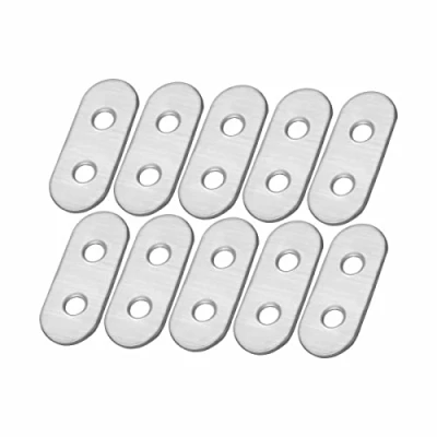 Abbildung von Euro Tische Flachverbinder Edelstahl Lochblech 40mm für Innen und Außenbereich, Holzverbinder Verzinkt Hartholzkonstruktion Holzgeländern, 10Stück (1Packung)
