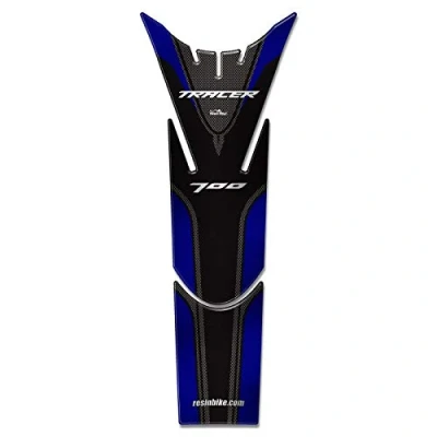 Abbildung von Resin Bike Aufkleber für Motorrad Kompatibel mit Yamaha Tracer 700 2016 2020. Tankabdeckung vor Stößen und Kratzern. 3D Harzklebstoff Stickers Made in Italy