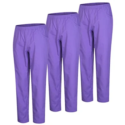 Abbildung von MISEMIYA Packung 3 Stück Unisex SANITÄRHOSE MEDIZINISCHE Uniformen SANITÄR Arbeitshose Ref. 8312 * Large, Flieder 21