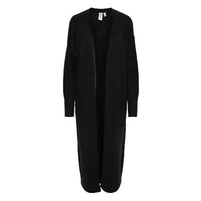 Abbildung von YAS Yasbalis LONG Cardigan Strickjacke, Damen, Größe: Medium, Black