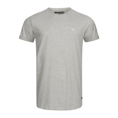 Abbildung von Indicode Jeans Kloge Tshirt basic, Herren, Größe: Small, Lt grey mix
