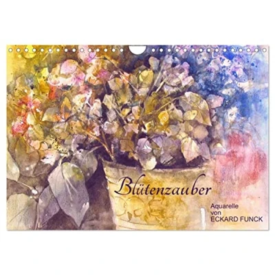 Abbildung von Blütenzauber Aquarelle von ECKARD FUNCK (Wandkalender 2025 DIN A4 quer), CALVENDO Monatskalender