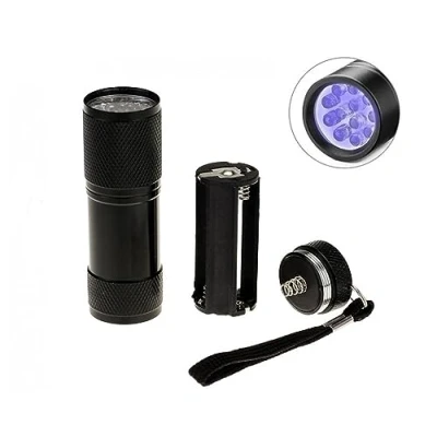 Abbildung von 9 LED UV Taschenlampe Leuchte Lampe Schwarzlicht Spot Handlampe Strahler