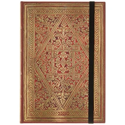 Abbildung von Paperblanks Tagebuch, 12 Monate, 2023, goldfarben, Horizontal Midi (130 x 180 mm)