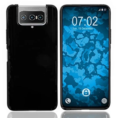 Abbildung von PhoneNatic Case kompatibel mit Asus Zenfone 7 Pro schwarz Silikon Hülle Cover