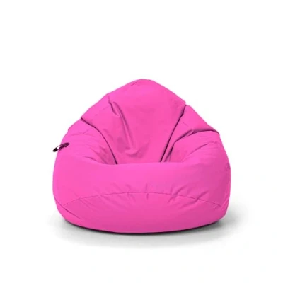 Abbildung von Nadimaideal Sitzsack Tropfenform Kastanie Bodenkissen für Kinder &amp; Erwachsene Indoor Outdoor Gaming Sitzkissen Beanbag Füllung EPS Perlen (Pink, XXL Durchmesser 88 cm)