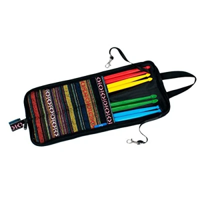 Abbildung von Trommel Stock Tasche, Tragbarer Volksstil Drumsticks Hängende Tasche Schlägel Tragetasche mit Griff