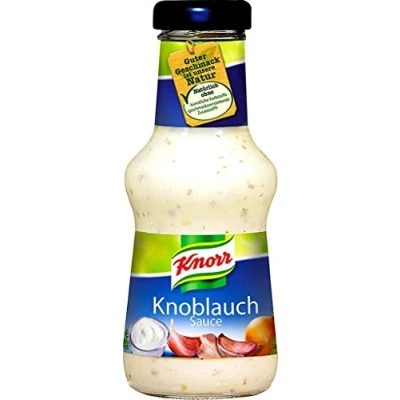 Abbildung von Knorr Knoblauch Sauce cremige Grillsauce mit mildem Geschmack 250 ml