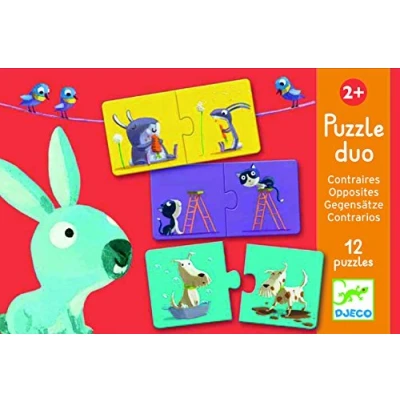 Abbildung von DJECO Puzzle Lernspiel Duo Assoziationsspiel für Kinder ab 2 Jahren, Puzzleteile