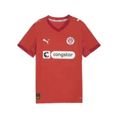 Abbildung von Puma FC St. Pauli 25/26 Viertes Trikot Teenager Für Kinder Mit Plain Burnt Red/White Größe: 5 6Y