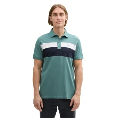 Abbildung von TOM TAILOR Herren 1042269 Poloshirt, 30105 Deep Bluish Green, XL