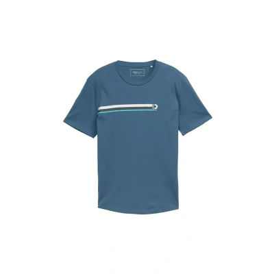 Abbildung von TOM Tailor Denim Tshirt print, Herren, Größe: Small, Mystical blue